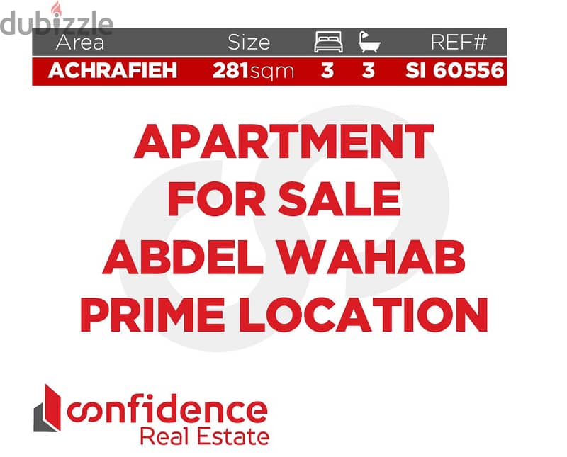 Own This 281 sqm Apartment in Achrafieh REF#SI60556 0