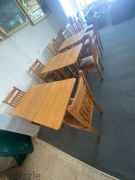 egyptian wood zan chairs and tables 0