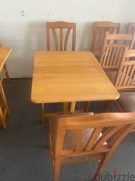 egyptian wood zan chairs and tables 1