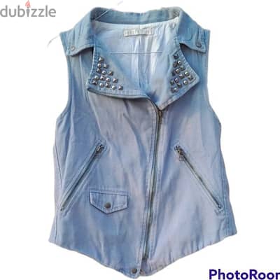 Biker Gillet Denim