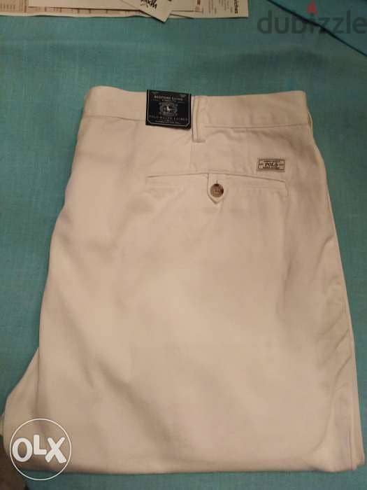 Polo Ralph Lauren pant Bedford chino white color size w 42 L36 1