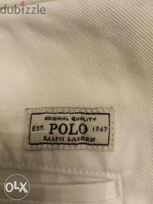 Polo Ralph Lauren pant Bedford chino white color size w 42 L36 3