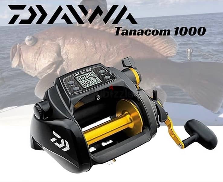 Daiwa tanacom 1000 electric reel deep drop fishing مكنة كهربة