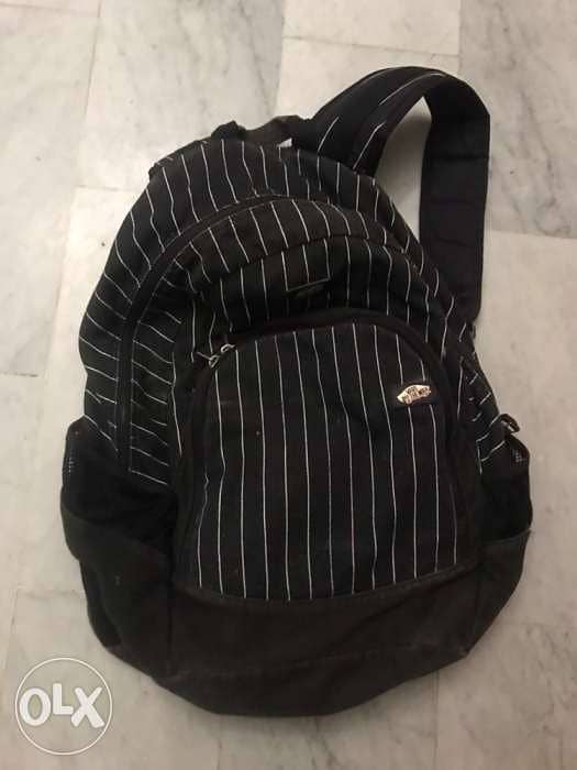Vans backpack pinstripes 2 layers great condition 6