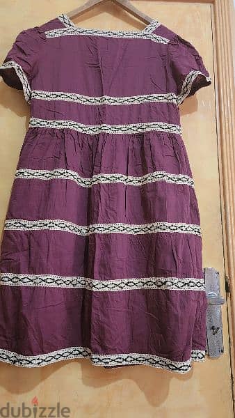 Almatrichi cotton crocheted dress 44 large فستان قطن مع كروشيه 1