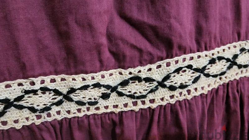Almatrichi cotton crocheted dress 44 large فستان قطن مع كروشيه 2