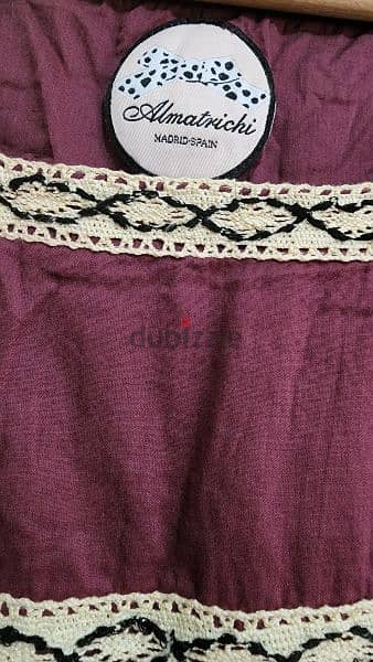 Almatrichi cotton crocheted dress 44 large فستان قطن مع كروشيه 3