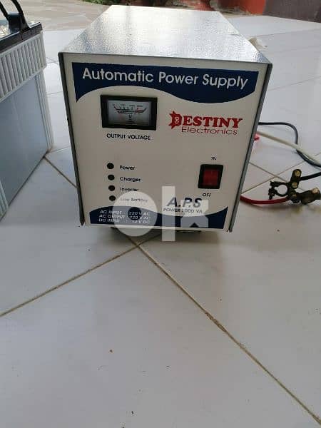 automatic power supply with used battery 200 amp 0