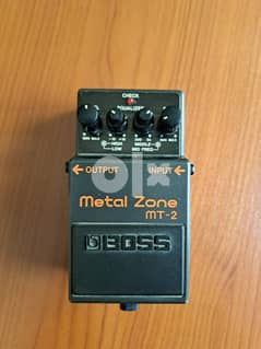 Boss Metal zone MT2 electric guitar pedal