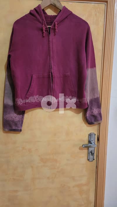 Hoodie cotton jacket medium large