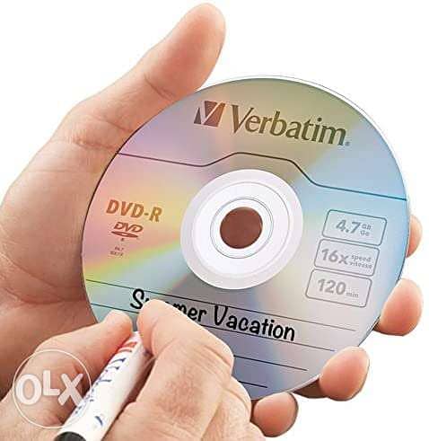 Verbatim DVD-R 4.7GB 16x 120min 10PCs أقراص ديفيدي فاضية عالية الجودة 7