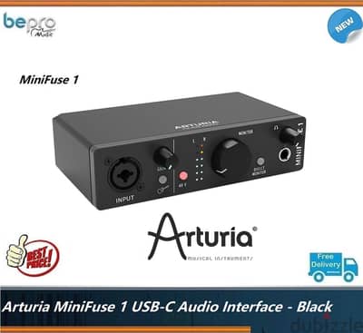 Arturia MiniFuse 1 USB-C Audio Interface - Black