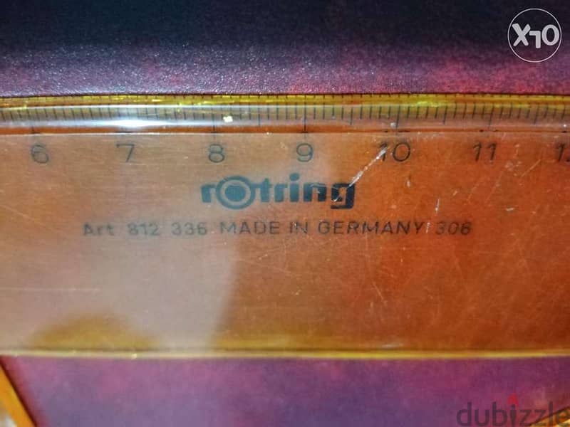 2 vintage original Triangular rulers 60/40 Germany 1
