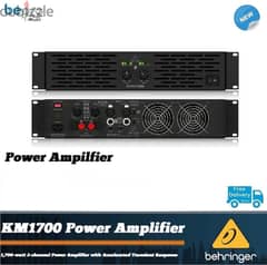 Behringer KM1700W 2-channel Power Amplifier, Power Speaker