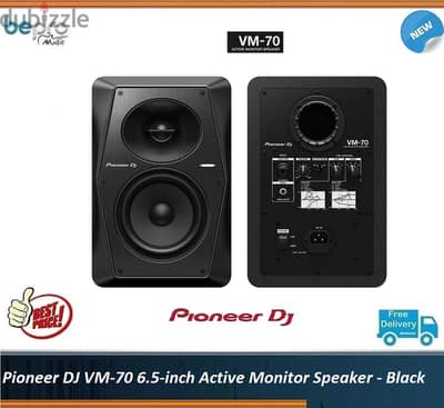 Pioneer DJ VM-70 6.5-inch Active Monitor Speaker - Black