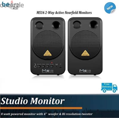 Behringer MS16 2-Way Active Nearfield Monitors (Pair)