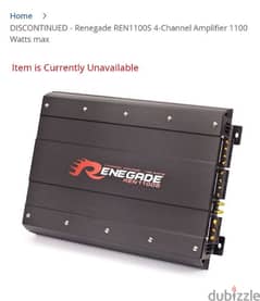 Renegade Amplifire Power System