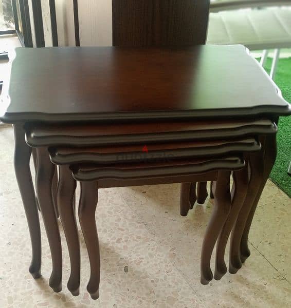 طقم طاولات قشرة فراكي.   Set table 1