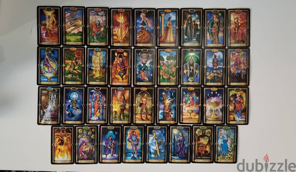 Vintage Wood Box Handcrafted with Tarot Fortune Feller Cards AShop™ 11