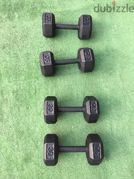 dumbells like new lkilo b 1.35$ we have also all sports equipment 0