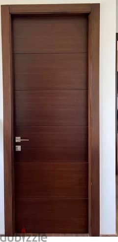 5 Beautiful  doors - Box fraque  - Wallnut veneer - 5 cm thick 0