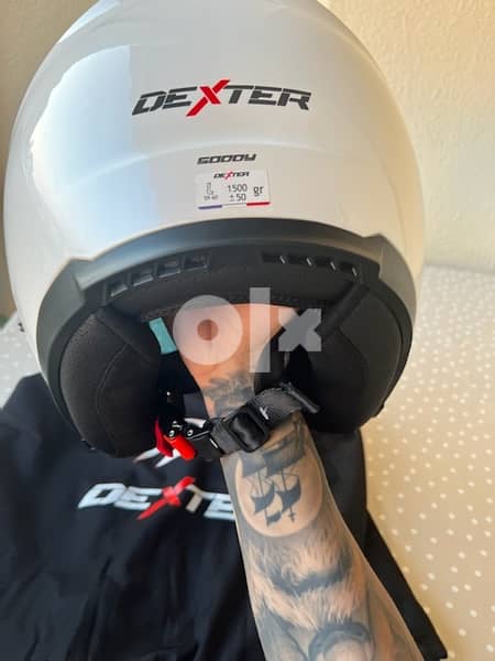 Dexter helmet with filet araignee (cargo net) 4
