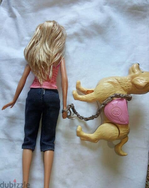 Barbie WALK &POTTY PUP Mattel Great doll flex legs +walker mechano Dog 1