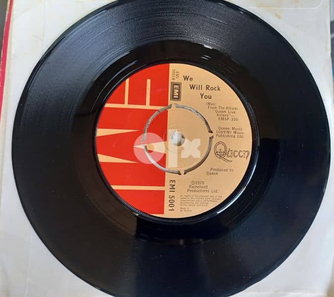 Queen - we will rock u - crazy little thing - VinylRecord 1