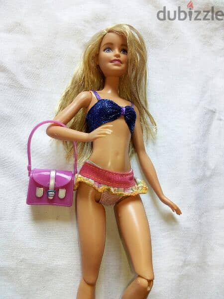 Barbie ON THE BEACH Mattel as new doll 2015 flexi legs in swim wear=17 3