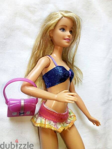 Barbie ON THE BEACH Mattel as new doll 2015 flexi legs in swim wear=17 5