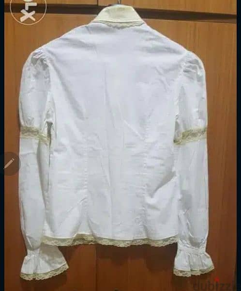 Cellophan cotton lace shirt top 38 قميص قطن مع دانتيل 4