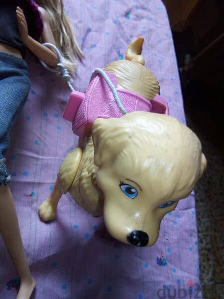 "Barbie SPLISH PUP" as new doll Mattel 2017 flex legs +Dog, both=26$ 2