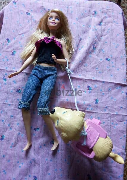 "Barbie SPLISH PUP" as new doll Mattel 2017 flex legs +Dog, both=26$ 3