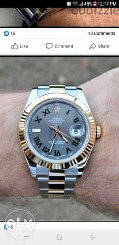 wimbledon rolex date-just special edition 0