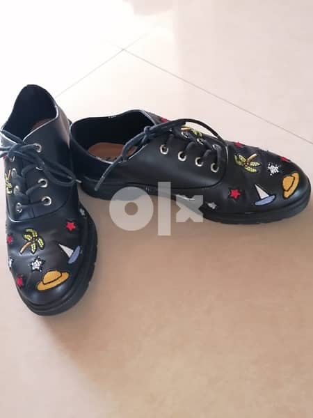 Zara Black shoes حذاء اسود 1