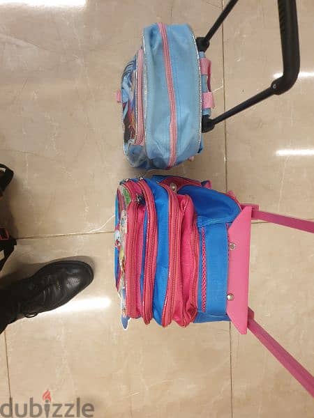 frozen school bag with wheels roller school bag exellent quality شنطة 4