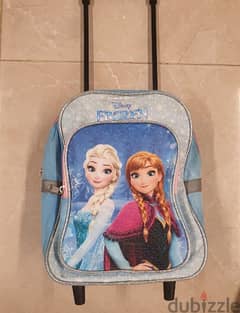 frozen school bag with wheels roller school bag exellent quality