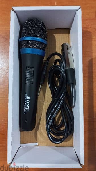 microphone sony with cable 2m new not used 1