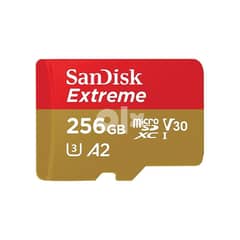 SanDisk 256GB Extreme MicroSDXC UHS-I Memory Card