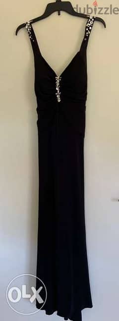 Black evening dress size L in perfect condition 0