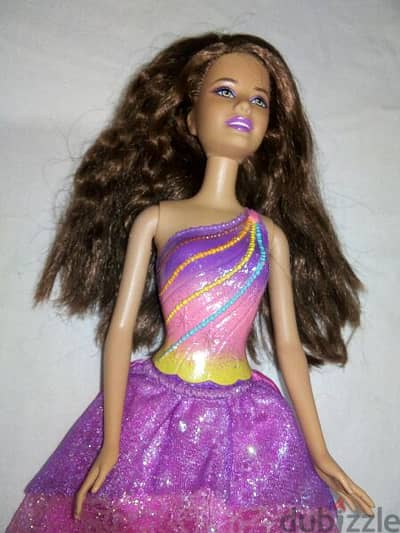 Barbie DREAMTOPIA RAINBOW FASHION PRINCESS brunette doll without boots