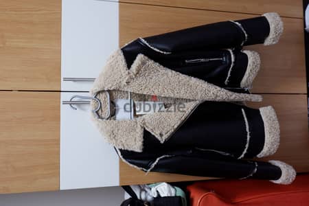 Bershka Leather Wool Jacket