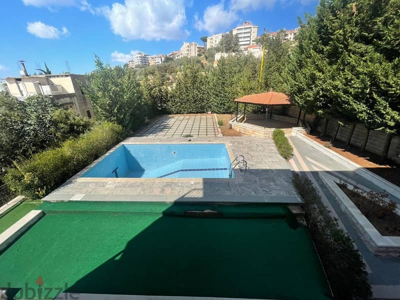 700 Sqm | Villa with Private Pool for Sale in Baabdat | Mountain View 1
