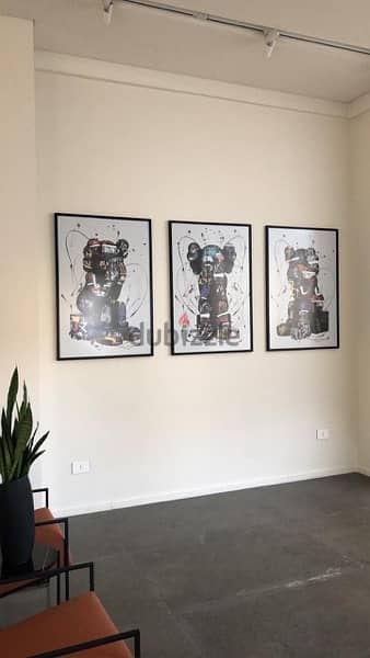 set of 3 graffiti shy kaws, excellent printing and quality 4