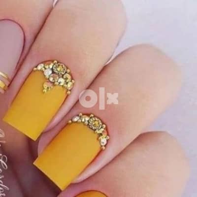 Beautiful gold ocean nails decoration wheel