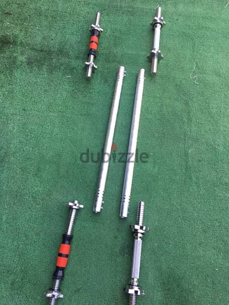 dumbells axes adjustable with adjustable new very good quality 2