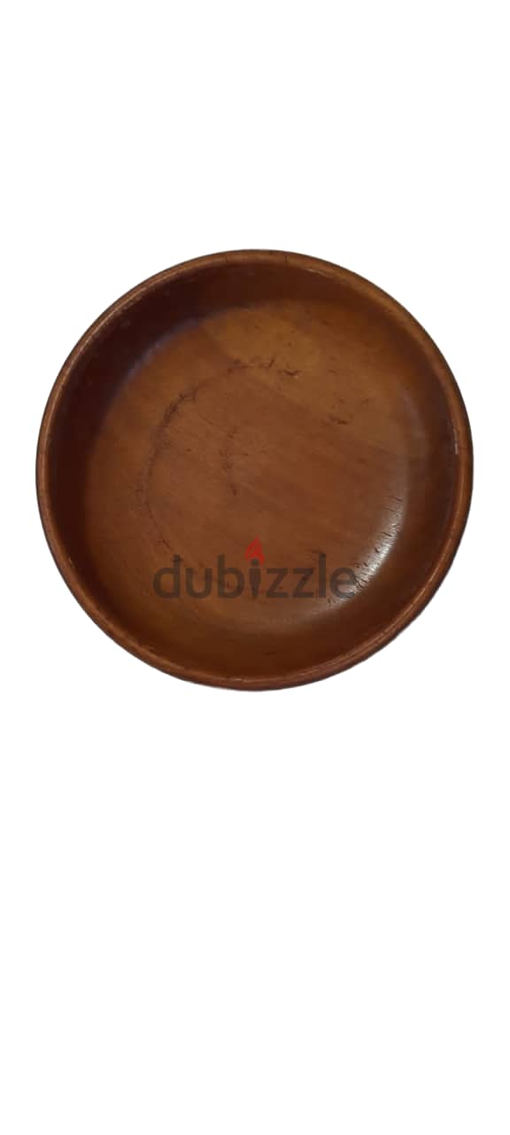 Vintage Solid Wood Bowl Natural Color Made in Haiti AShop™ 1