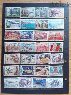 Lot# SP1 1960's old 56 French stamps طوابع فرنسية من الستينات 0