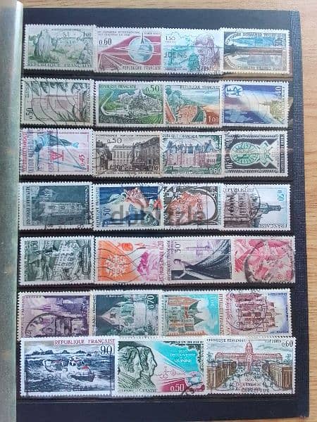 Lot# SP1 1960's old 56 French stamps طوابع فرنسية من الستينات 1