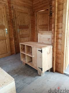 pallets Wood tv cabinet طاولة تلفزيون خشب طبليات